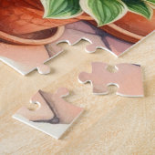 Puzzle Chat noir assis à Hosta Garden (Côté)