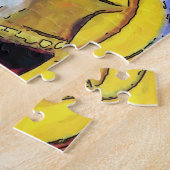 Puzzle Chat noir avec fleurs (Côté)