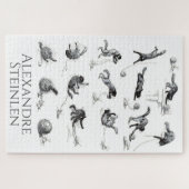 Puzzle Chat noir & Boule en laine, Alexandre Steinlen (Horizontal)