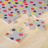 Puzzle - Chat noir contre points colorés (Côté)