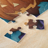 Puzzle Chat noir cool, Jack O Lanterns, Maison Éffrayante (Côté)