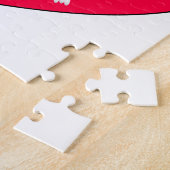 Puzzle Chat noir dans le coeur rouge (Côté)