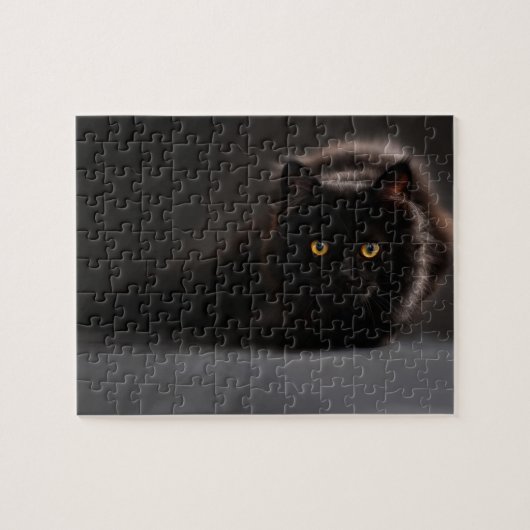 Puzzle Chat noir de vagabondage (Horizontal)