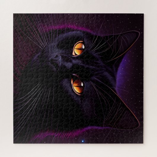 Puzzle Chat noir difficile (Horizontal)