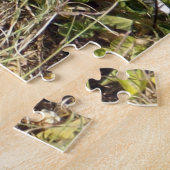 Puzzle Chat Noir Et Blanc Dans Le Jardin, (Côté)