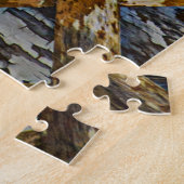 Puzzle Chat noir et blanc sur bois (Côté)