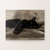 Puzzle Chat noir froid (Horizontal)