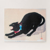 Puzzle Chat noir Hissing Fine Art par Hiroaki Takahashi (Horizontal)
