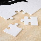 Puzzle Chat noir, illustration animale (Côté)