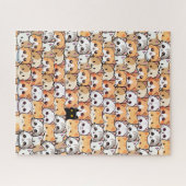 Puzzle Chat noir mignon en chats orange animal de compagn (Horizontal)