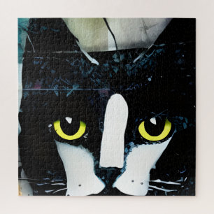Puzzle Chat noir multimédia mixte