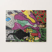 Puzzle Chat noir sur table (Horizontal)