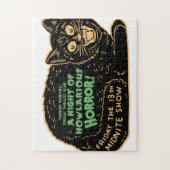 Puzzle Chat noir vintage Halloween (Vertical)