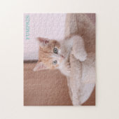 Puzzle Chat orange dans l'arbre du chat /Chat orange (Vertical)