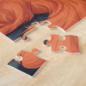 Puzzle Chat orange et blanc (Côté)