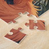 Puzzle Chat orange et blanc (Côté)