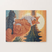 Puzzle Chat orange et blanc (Horizontal)