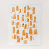 Puzzle Chat orange mignon (Vertical)