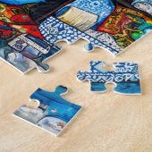 Puzzle Chat par plateau coloré (Côté)