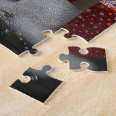 Puzzle Chat Persan avec cheminée de cadeaux de Noël (Côté)