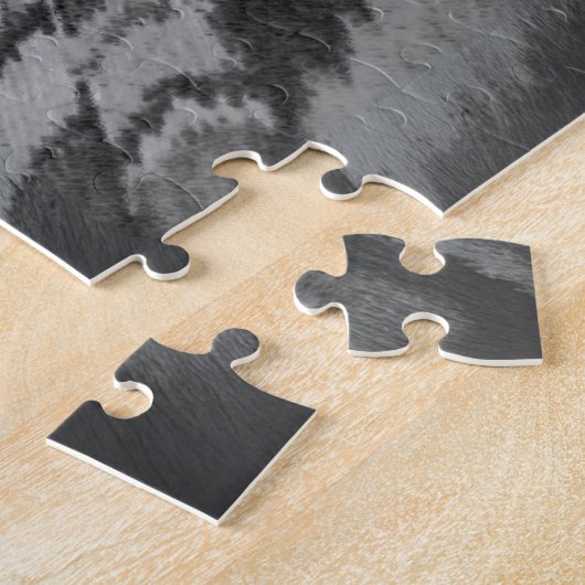 Puzzle Chat perse blanc couché (Côté)