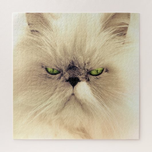 Puzzle Chat Perse Blanc Oeil Vert (Vertical)