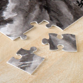 Puzzle Chat rayé (Côté)