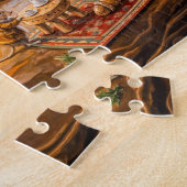 Puzzle Chat regardant dans la maison confortable de la so (Côté)