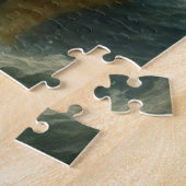 Puzzle Chat roux courageux chevauchant les vagues de l (Côté)