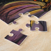 Puzzle Chat russe bleu effrayant pour Halloween Sorcière (Côté)