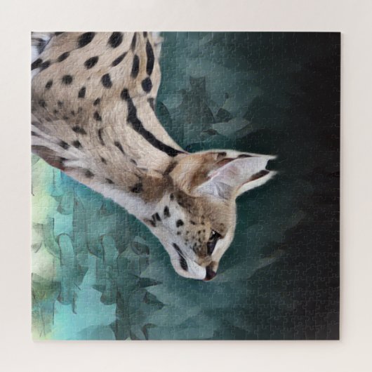 Puzzle Chat Serval (Horizontal)