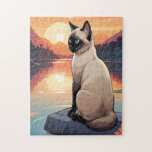 Puzzle Chat siamois (Vertical)