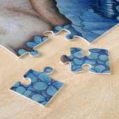 Puzzle Chat siamois de point de chocolat (Côté)