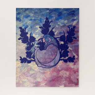 Puzzle Chat Sorcière Lune Déesse Wiccan Chat Personne