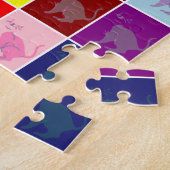 Puzzle Chat souriant pop art (Côté)
