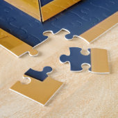 Puzzle Chat stylisé géométrique abstrait (Côté)