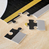 Puzzle Chat stylisé géométrique abstrait (Côté)