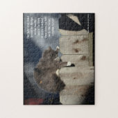 Puzzle Chat sur la clôture n° 9 (Personnaliser le devis) (Vertical)