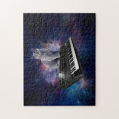 Puzzle Chat sur synthétiseur dans l'espace (Vertical)