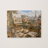 Puzzle Chat sur un balcon parisien (Horizontal)