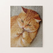 Puzzle Chat Tabby Orange Joueur (Vertical)