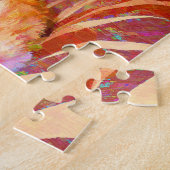 Puzzle Chat tigré orange mignon drôle (Côté)