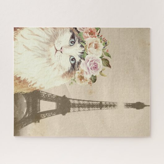 Puzzle Chat & Tour Eiffel (Horizontal)