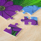 Puzzle Chat Whimsical et Kitten Folk Art coloré (Côté)
