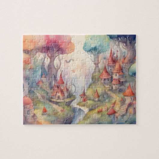 Puzzle Château coloré Imaginaire World (Horizontal)
