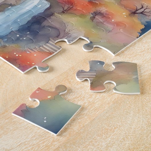 Puzzle Château coloré Imaginaire World (Côté)