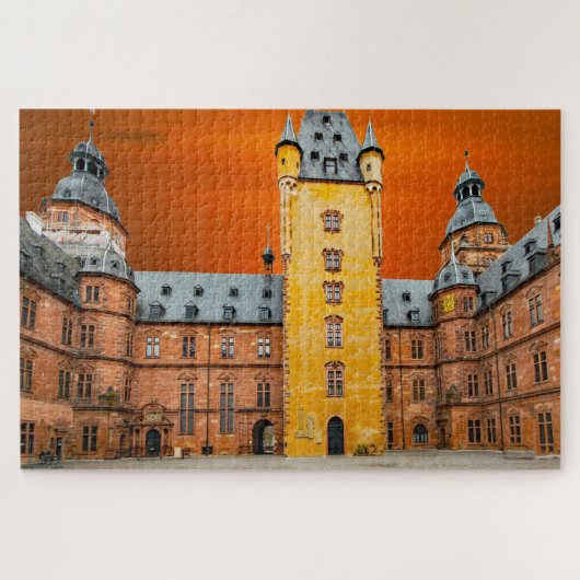Puzzle Château d'Aschaffenbourg Allemagne. (Horizontal)