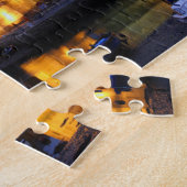 Puzzle Château de Caernarfon au crépuscule (Côté)