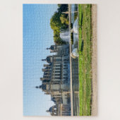 Puzzle Château de Chantilly, fontaine et deux cygnes (Vertical)