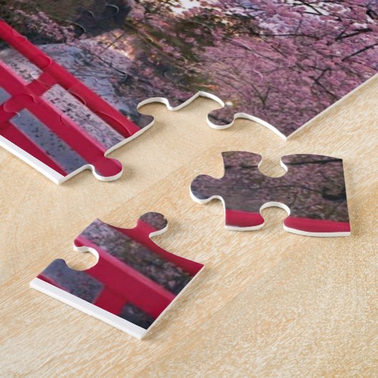 Puzzle Château de Chinois de fleurs de cerisier (Côté)